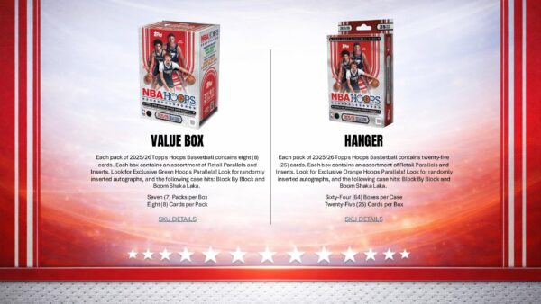 2025-26 Topps Hoops Basketball Hobby Box