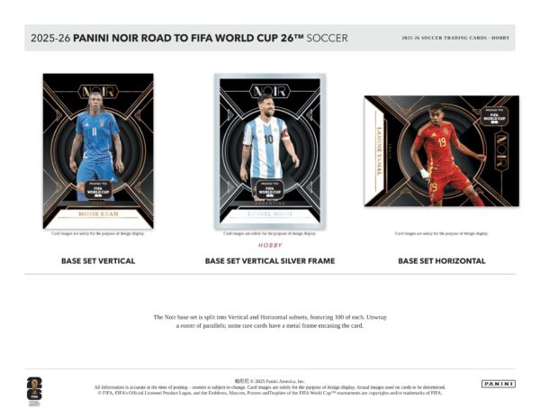2025-26 Panini NOIR Road to FIFA World Cup Soccer Hobby Box