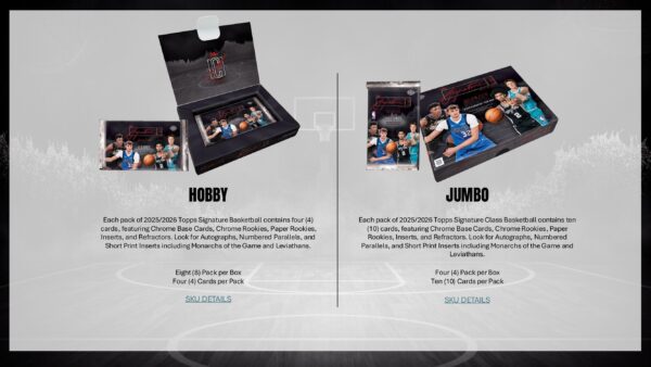 2025-26 Topps Signature Class Basketball Jumbo Box