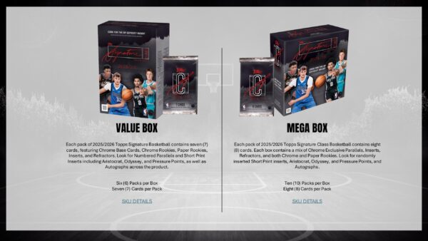 2025-26 Topps Signature Class Basketball Jumbo Box