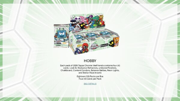 2026 Topps Chrome VeeFriends Hobby Box