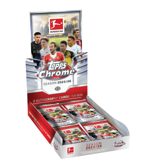 2025-26 Topps Chrome Bundesliga Soccer Hobby Box