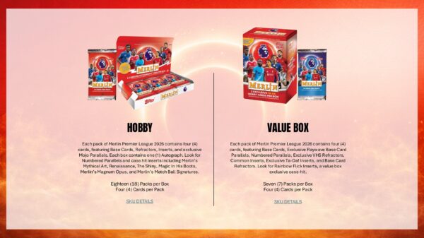 2025-26 Topps Merlin English Premier League Soccer Hobby Box