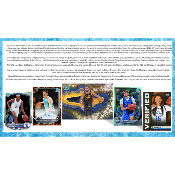 2025/26 Bowman Basketball Hobby 12 Box Case